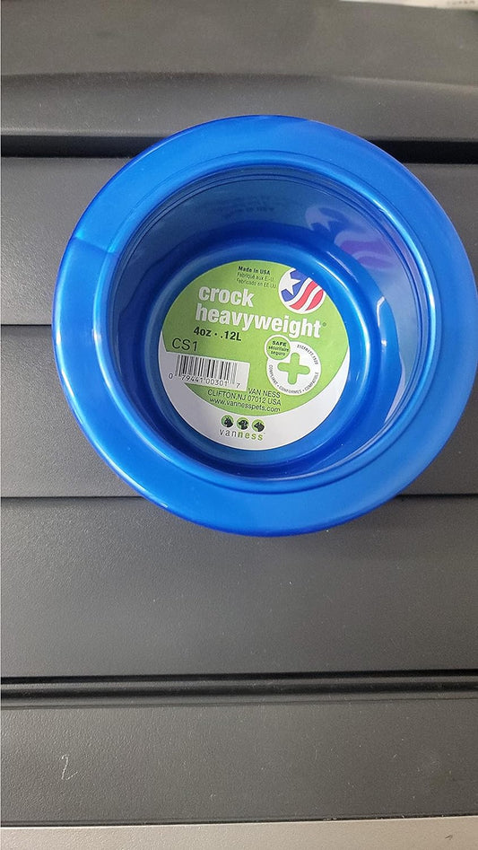 Solid Crock Pet Dish Capacity: X-Small (4 Oz.)